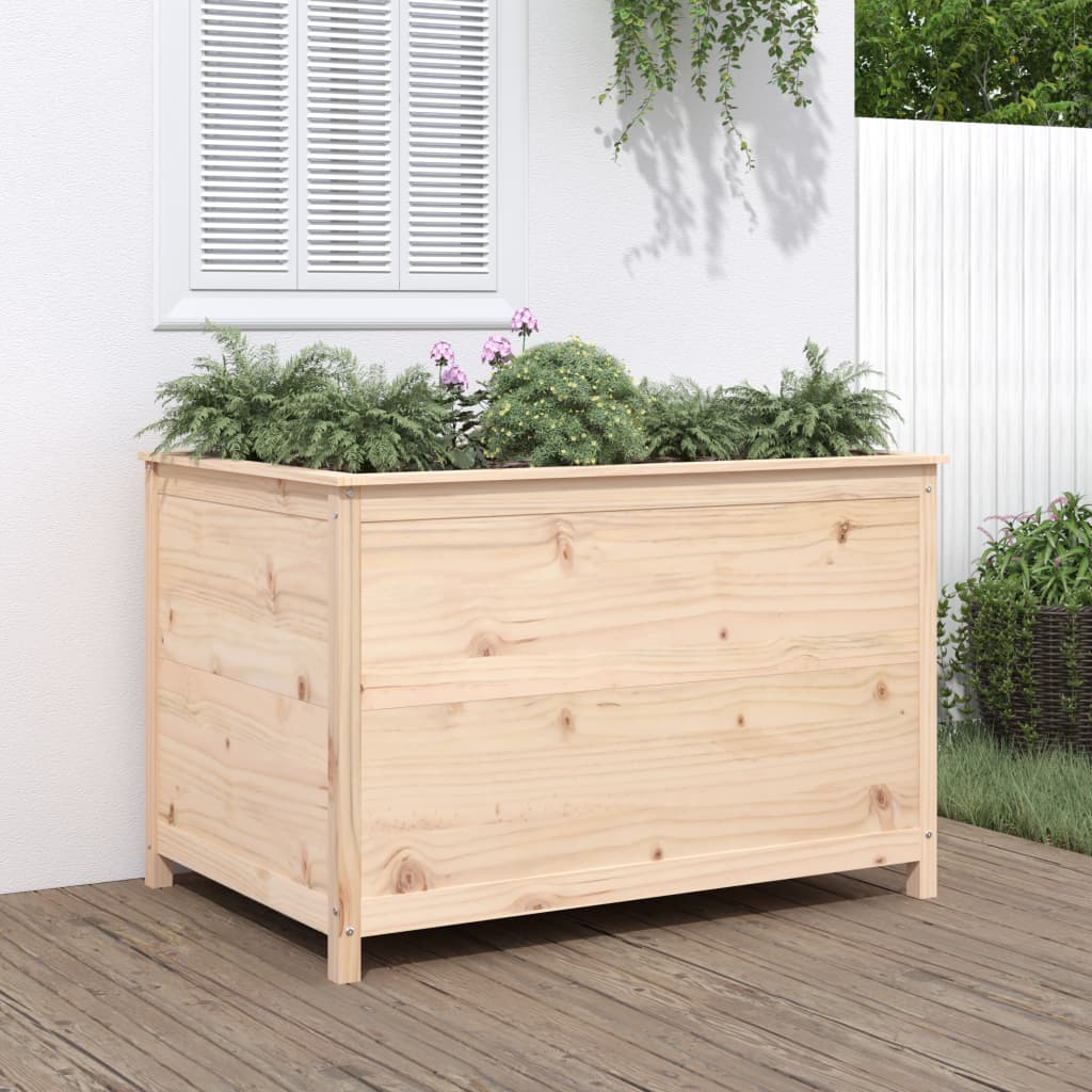 Vidaxx jardinière surélevée 119,5x82,5x78 cm en bois de pin massif