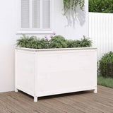 Vidaxx jardinière surélevée 119,5x82,5x78 cm bois de pin massif blanc