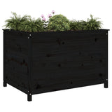Vidaxx jardinière surélevée 119,5x82,5x78 cm bois de pin massif noir