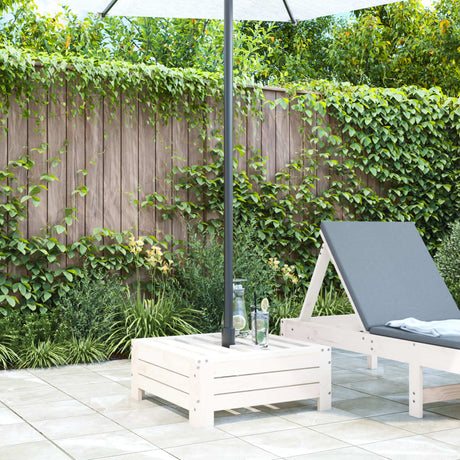 Vidaxx housse de base de parasol en bois de pin massif blanc