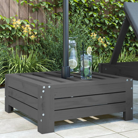 Vidaxx housse de pied de parasol en bois de pin massif gris