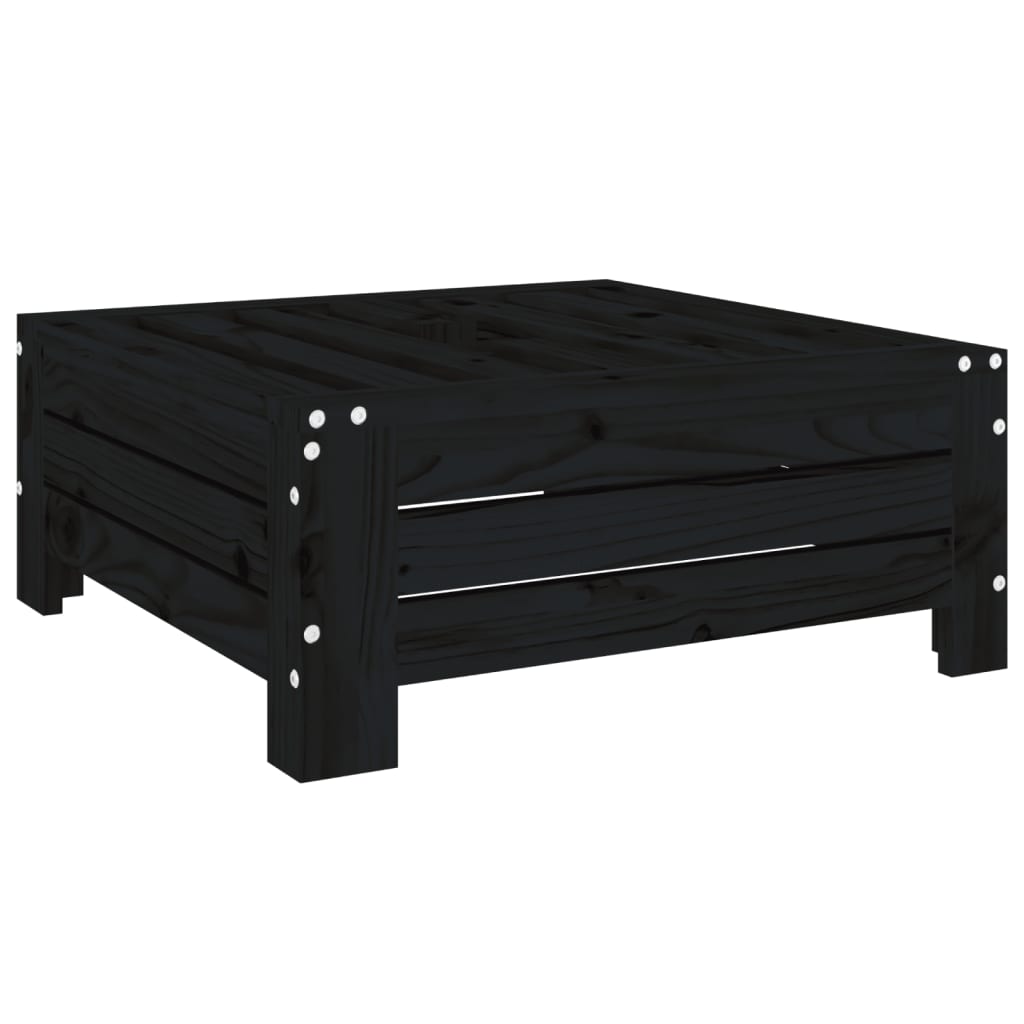 Vidaxx housse de base de parasol en bois de pin massif noir