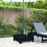 Vidaxx housse de base de parasol en bois de pin massif noir