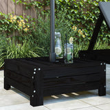 Vidaxx housse de base de parasol en bois de pin massif noir
