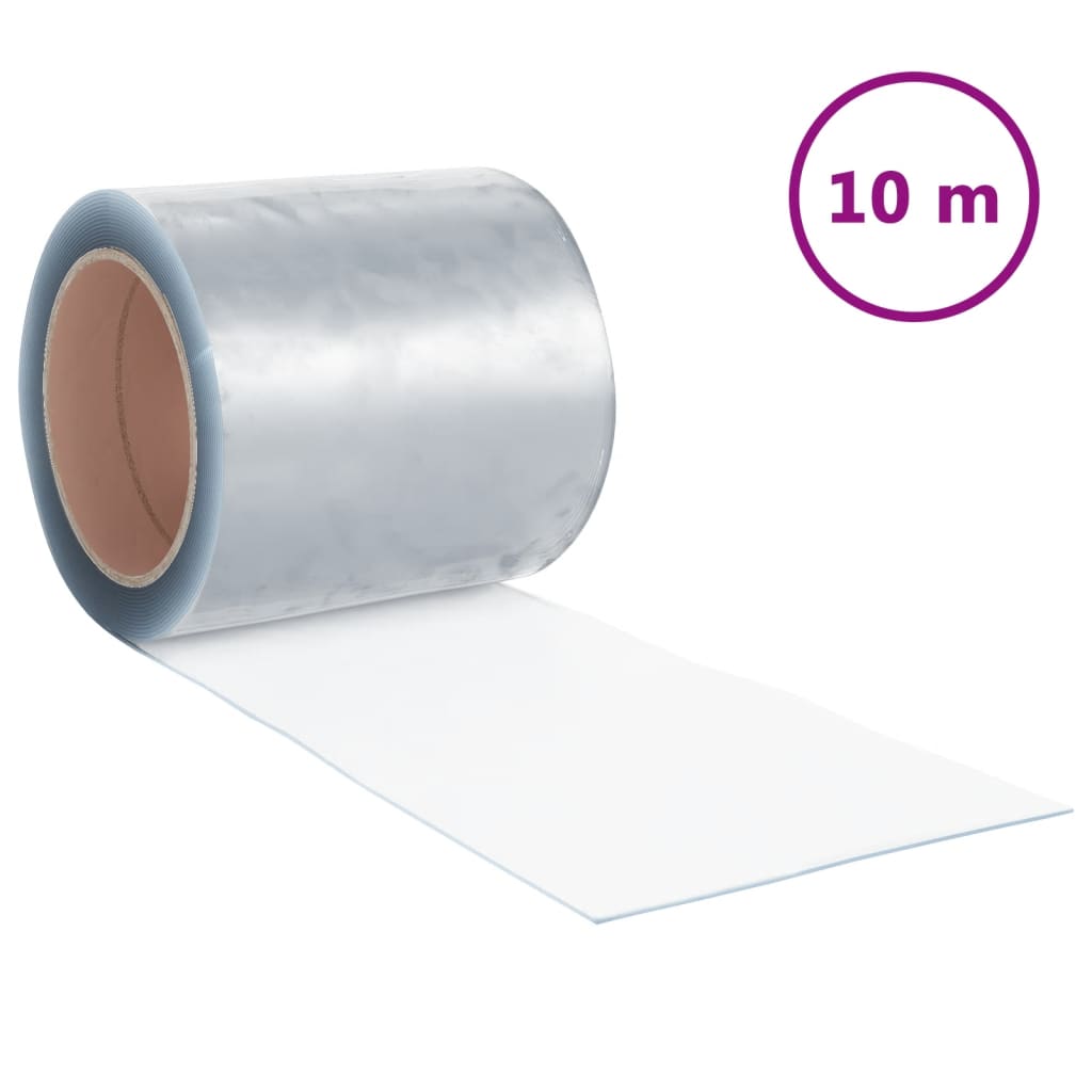 Vidaxx rideau de porte 200x1,6 mm 10 m PVC transparent