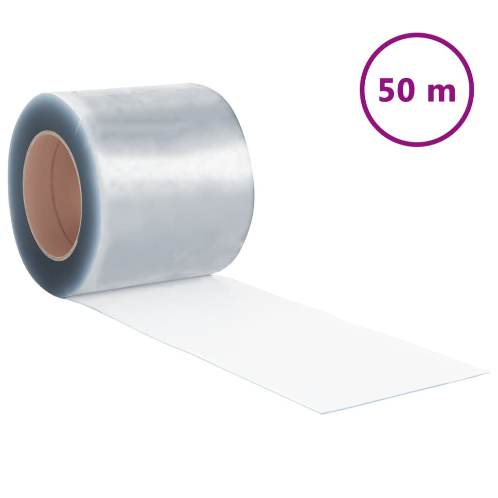 Vidaxx rideau de porte 200x1,6 mm 50 m PVC transparent