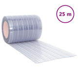 Rideau de porte vidaxl 300x2,6 mm 25 m PVC transparent