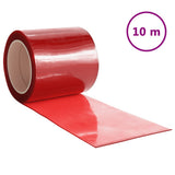 VidaXL rideau de porte 200x1,6 mm 10 m PVC rouge