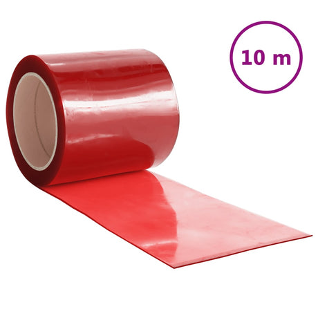 VidaXL rideau de porte 200x1,6 mm 10 m PVC rouge