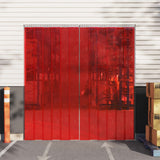 Vidaxx rideau de porte 200x1,6 mm 50 m PVC rouge