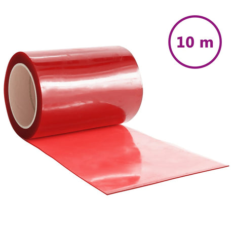 Vidaxx rideau de porte 300x2,6 mm 10 m PVC rouge