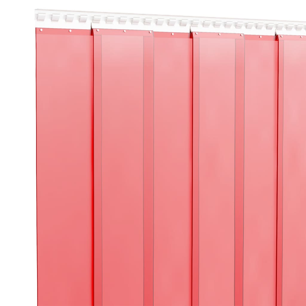 Vidaxx rideau de porte 300x2,6 mm 10 m PVC rouge