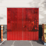 Vidaxx rideau de porte 300x2,6 mm 10 m PVC rouge