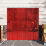 Rideau de porte vidaxl 300x2,6 mm 25 m PVC rouge