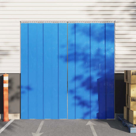 VidaXL rideau de porte 200x1,6 mm 25 m PVC bleu