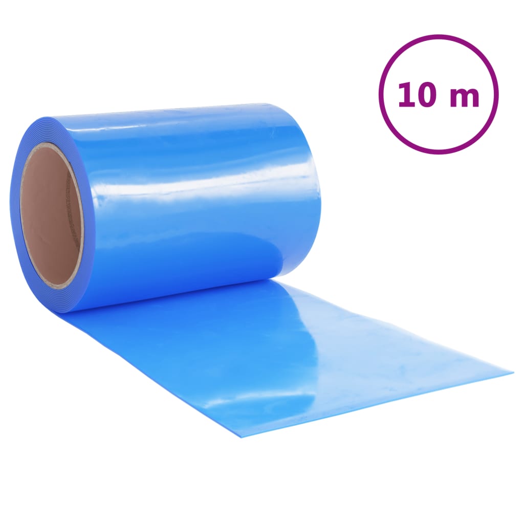 Rideau de porte vidaxl 300x2,6 mm 10 m PVC bleu