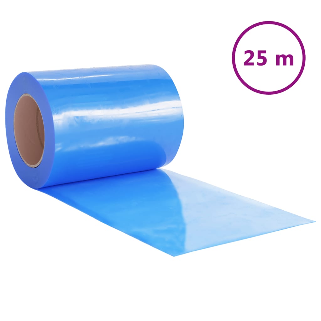 Rideau de porte vidaxl 300x2,6 mm 25 m PVC bleu