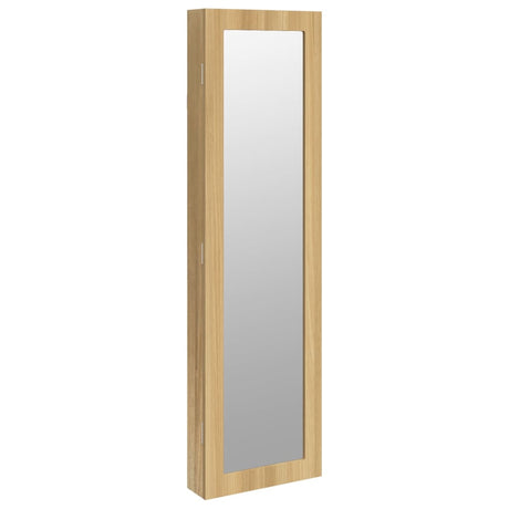 VidaXL Armoire à bijoux avec miroir mural 30x8,5x106 cm