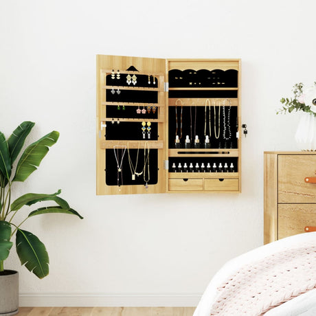 Vidaxx armoire à bijoux avec miroir mural 37,5x10x67 cm