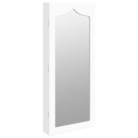 Vidaxx armoire à bijoux avec miroir mural 37,5x10x90 cm blanc