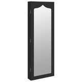 Vidaxx armoire à bijoux avec miroir mural 37,5x10x106 cm noir