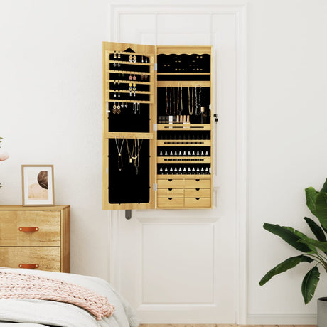 Vidaxx armoire à bijoux avec miroir mural 37,5x10x106 cm