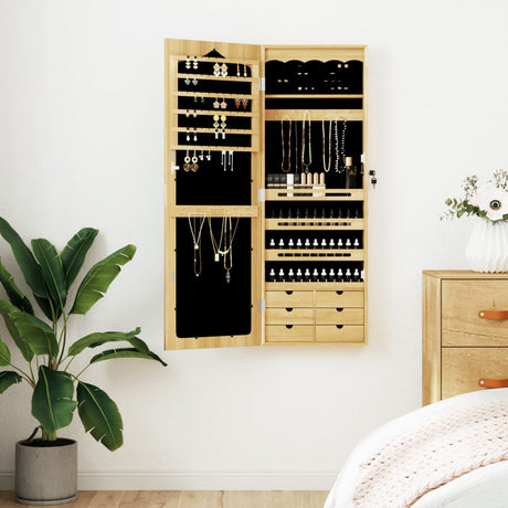 Vidaxx armoire à bijoux avec miroir mural 37,5x10x106 cm