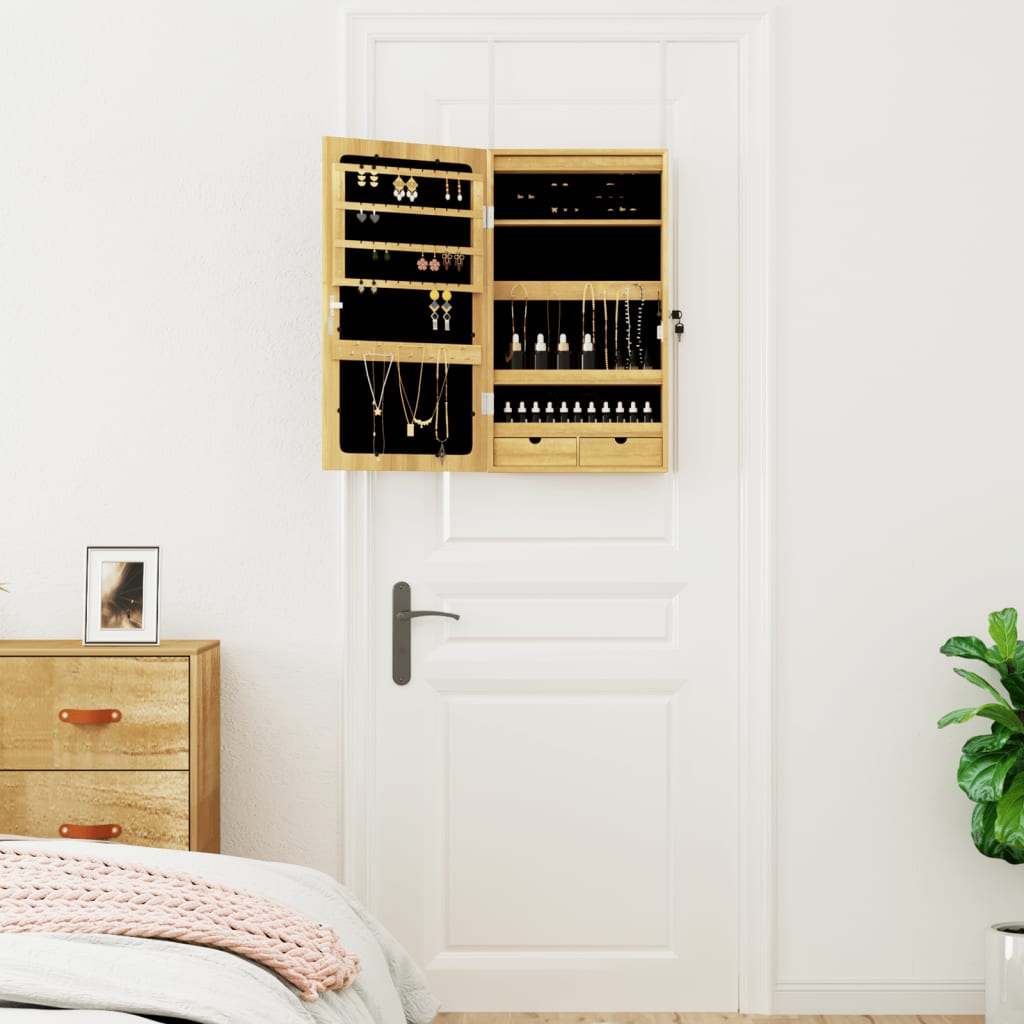 Armoire à bijoux Vidaxx avec miroir et LED murale
