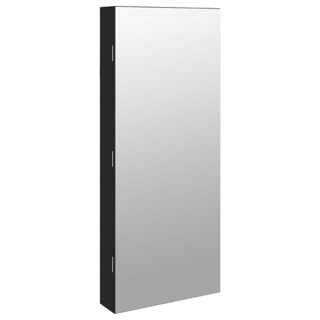 Vidaxx armoire à bijoux avec miroir et LED mural noir