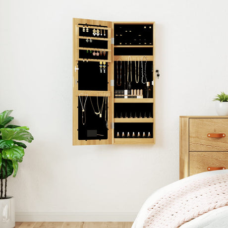 Armoire à bijoux Vidaxx avec miroir et LED murale