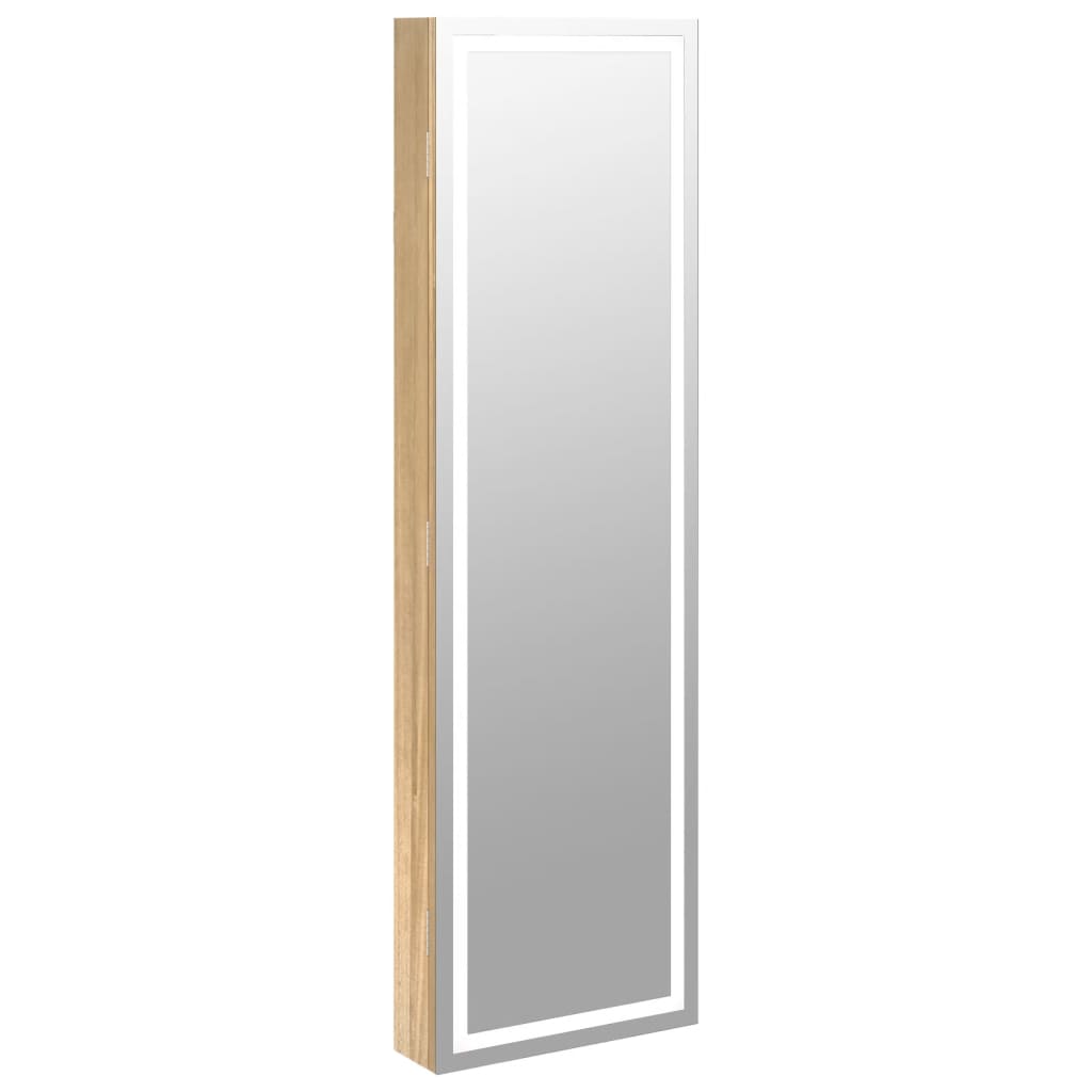 Armoire à bijoux Vidaxx avec miroir et LED murale
