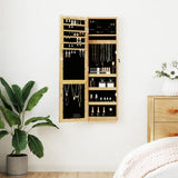 Armoire à bijoux Vidaxx avec miroir et LED murale