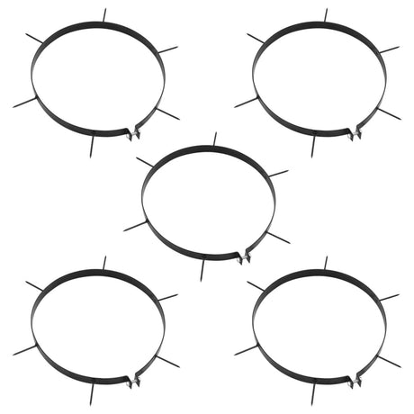 VidaXL Pinces d'aération 5 pcs avec pointes Ø 30 cm fer