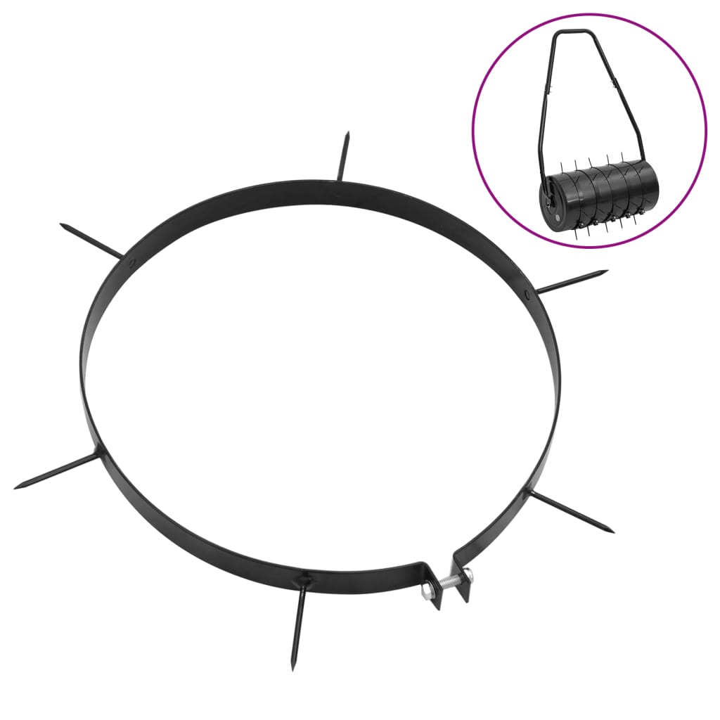 VidaXL Pinces d'aération 5 pcs avec pointes Ø 30 cm fer