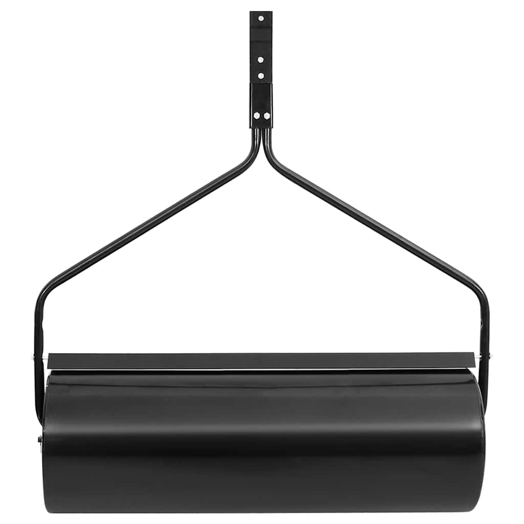 Vidaxl rouleau à gazon 63 l fer noir