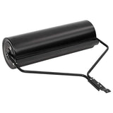 Vidaxl rouleau à gazon 63 l fer noir