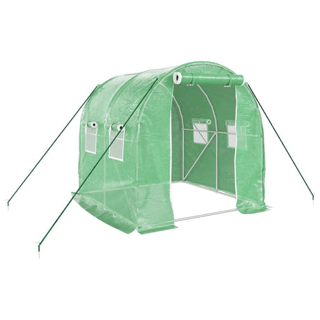 Serre de jardin Vidaxxl avec structure en acier 4 m² 2x2x2 m
