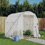 Serre de jardin Vidaxxl avec structure en acier 4 m² 2x2x2 m