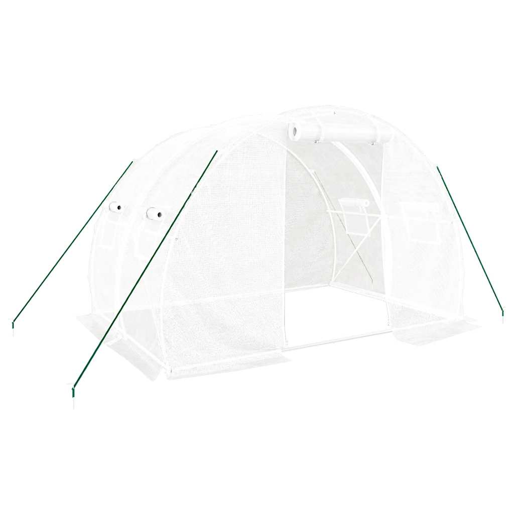 Serre de jardin Vidaxxl avec structure en acier 6 m² 3x2x2 m