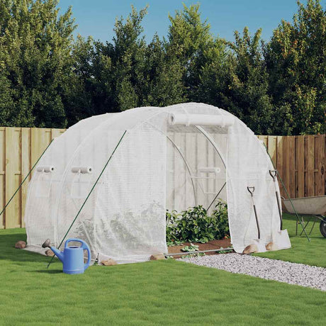 Serre de jardin Vidaxxl avec structure en acier 6 m² 3x2x2 m