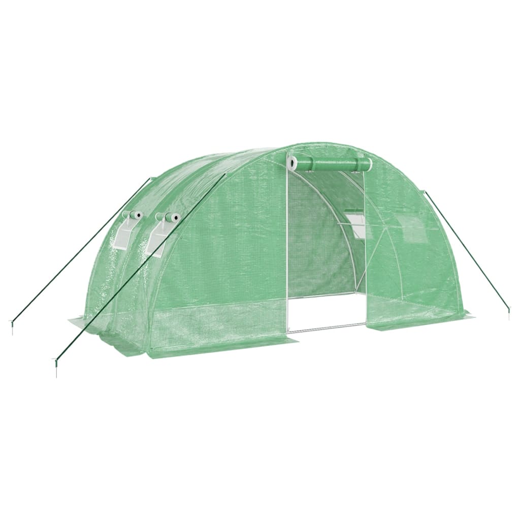 Serre de jardin Vidaxxl avec structure en acier 8 m² 4x2x2 m