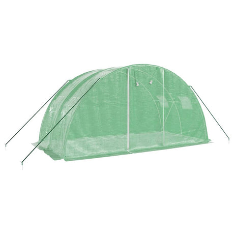 Serre de jardin Vidaxxl avec structure en acier 8 m² 4x2x2 m