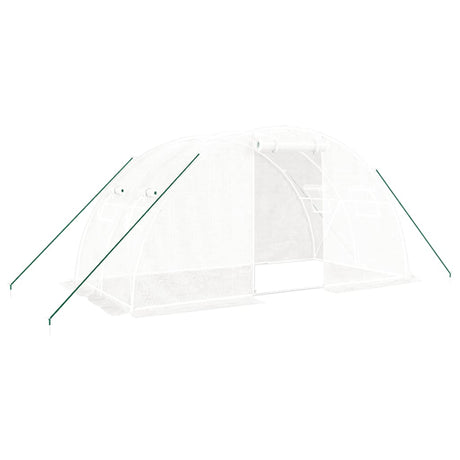 Serre de jardin Vidaxxl avec structure en acier 8 m² 4x2x2 m