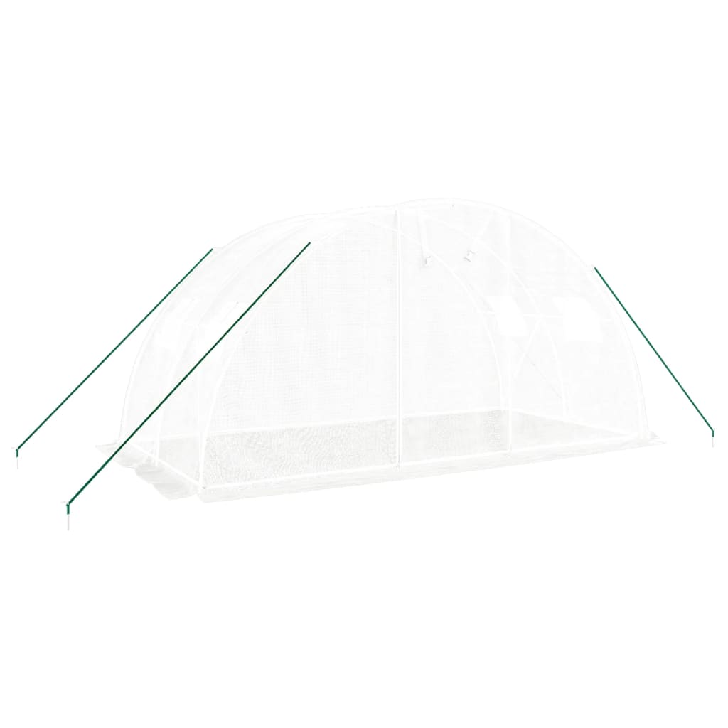 Serre de jardin Vidaxxl avec structure en acier 8 m² 4x2x2 m