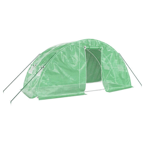 Serre de jardin Vidaxxl avec structure en acier 10 m² 5x2x2,3 m