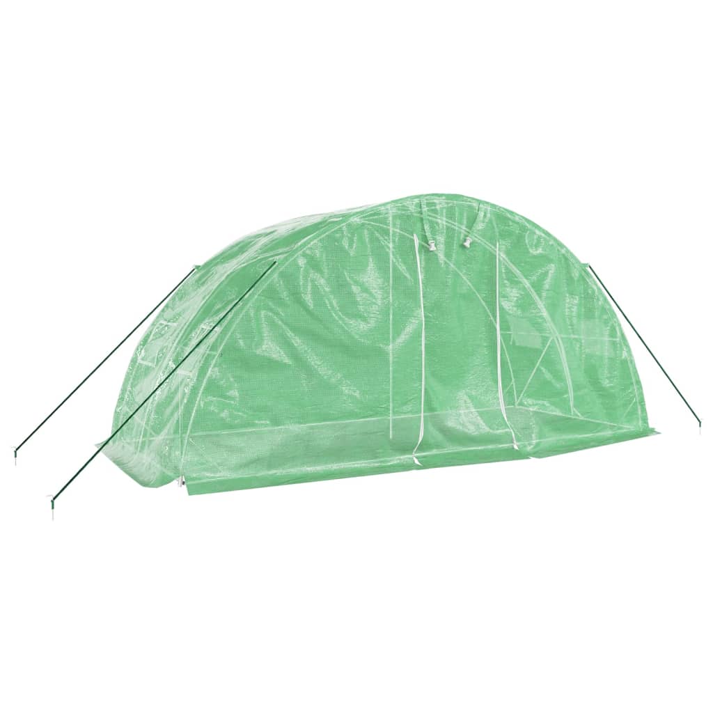 Serre de jardin Vidaxxl avec structure en acier 10 m² 5x2x2,3 m