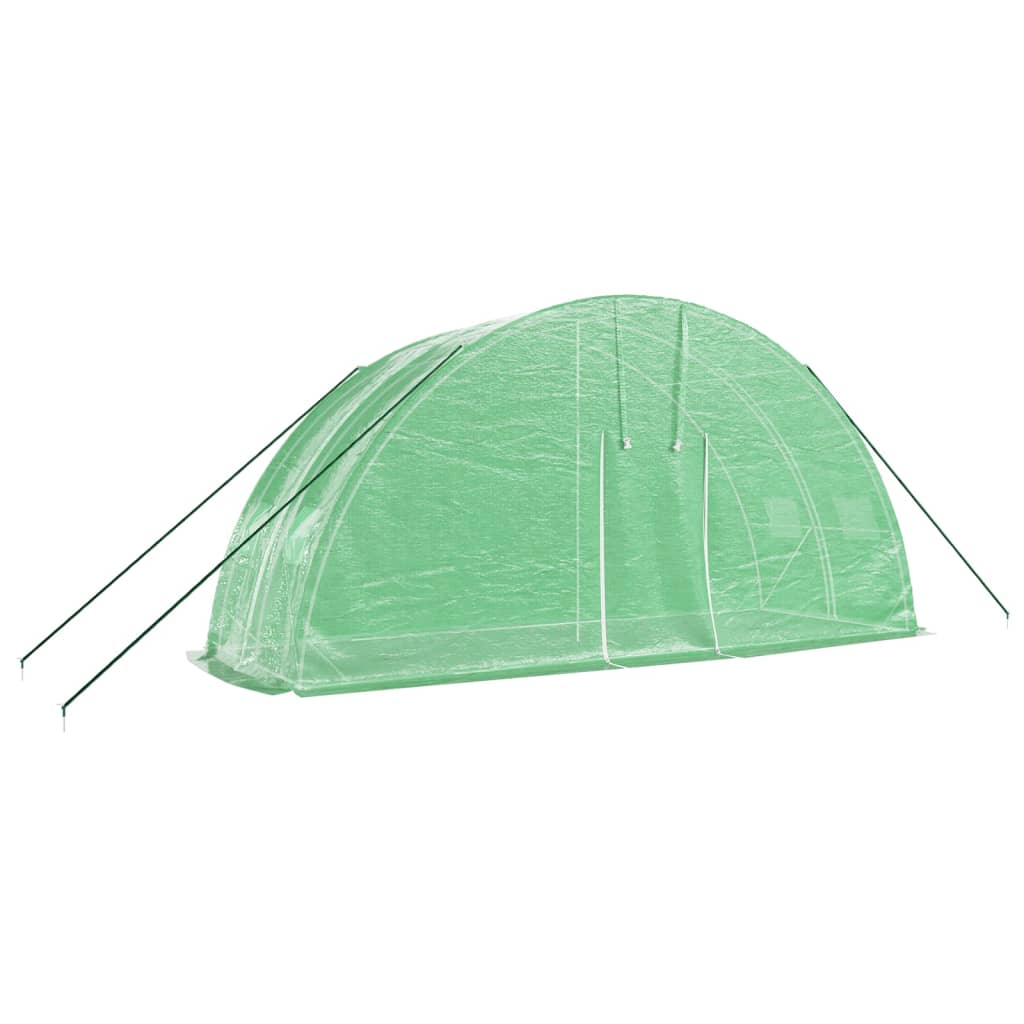 Serre de jardin Vidaxxl avec structure en acier 12 m² 6x2x2,85 m