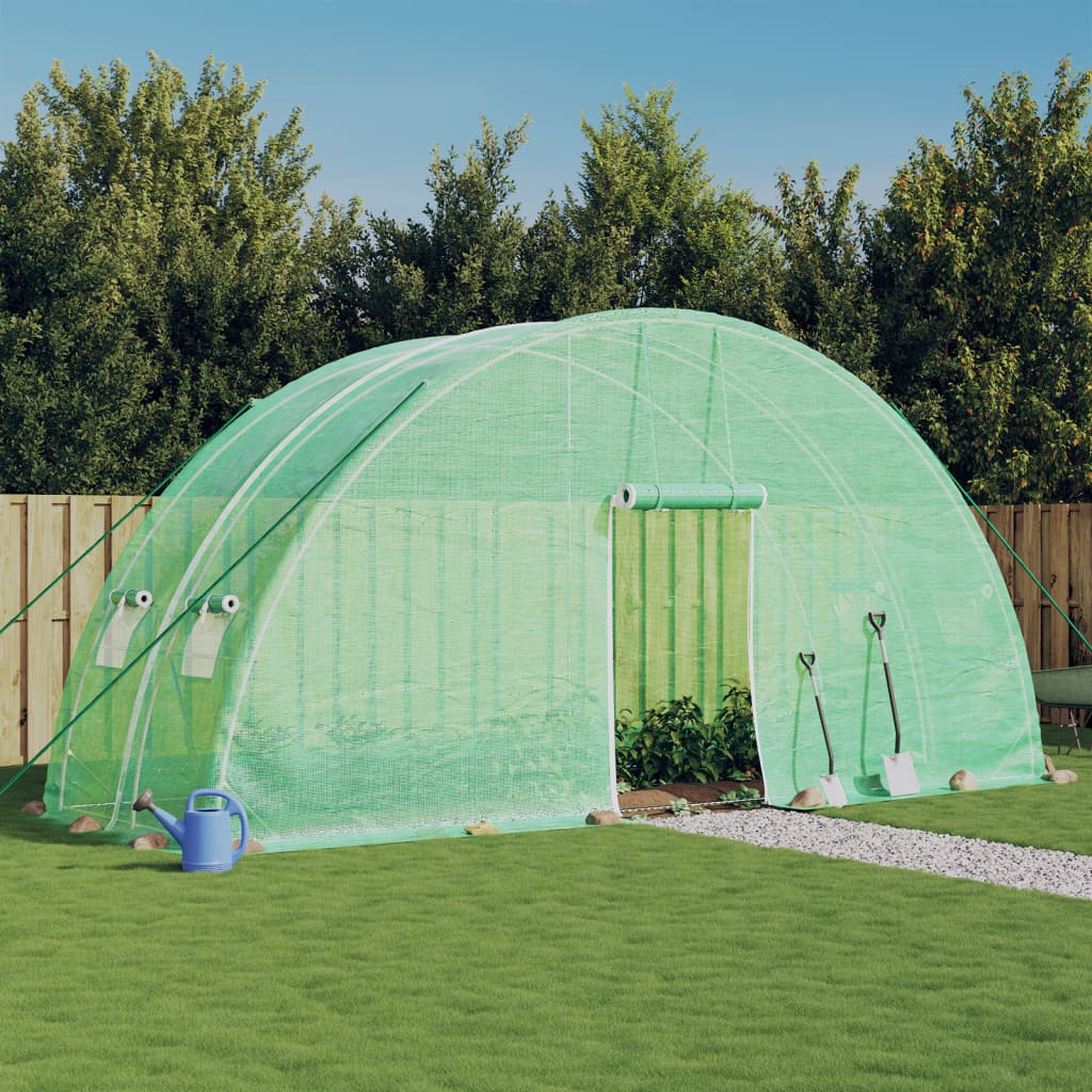 Serre de jardin Vidaxxl avec structure en acier 12 m² 6x2x2,85 m