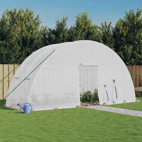 Serre de jardin Vidaxxl avec structure en acier 12 m² 6x2x2,85 m