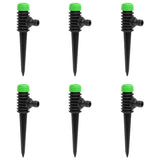 Vidaxx buses 6 pcs 3x6x19,5 cm abs et pp vert et noir